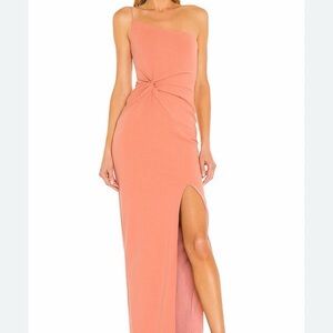 Nookie One-Shoulder Coral Dress